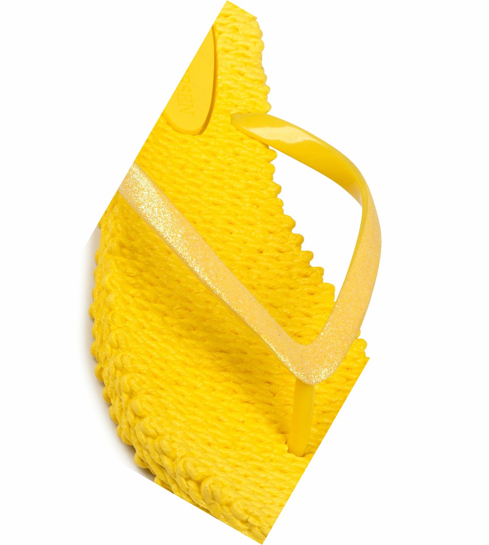 Tong Ilse Jacobsen With Glitter Femme Jaune | BDPY-52634